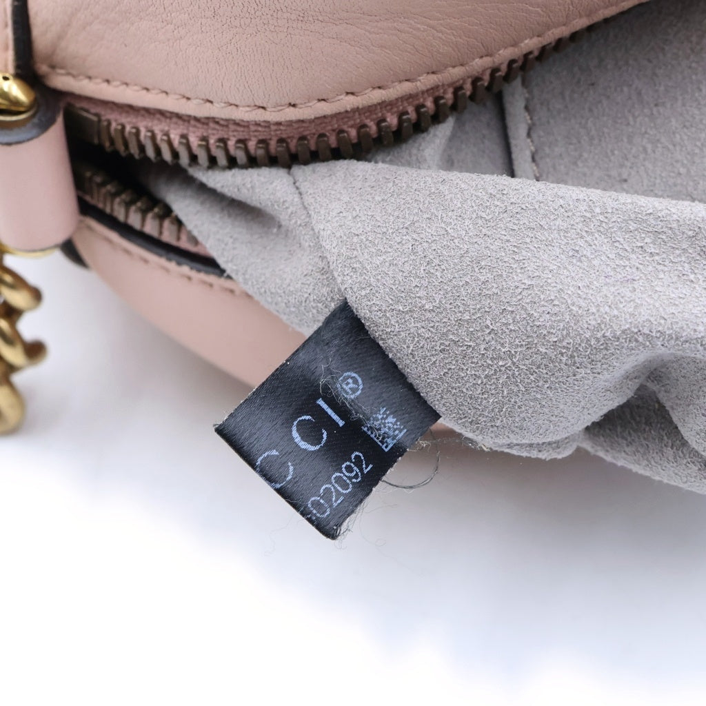 GUCCI(グッチ) GGマーモント スモール レザー カメラ ショルダーバッグ ゴールド金具 ピンク 447632 レディース