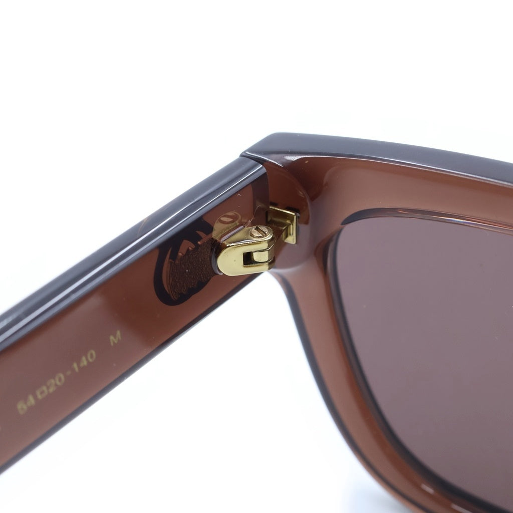 GUCCI(グッチ) キャットアイフレーム インターロッキングG テンプル カラーレンズ サングラス ブラウン GG1578S