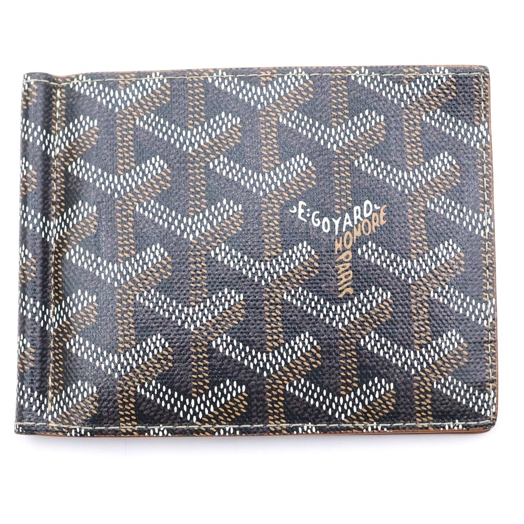 GOYARD(ゴヤール) サントマPM マネークリップ カードケース PVC レザー ブラウン レディース