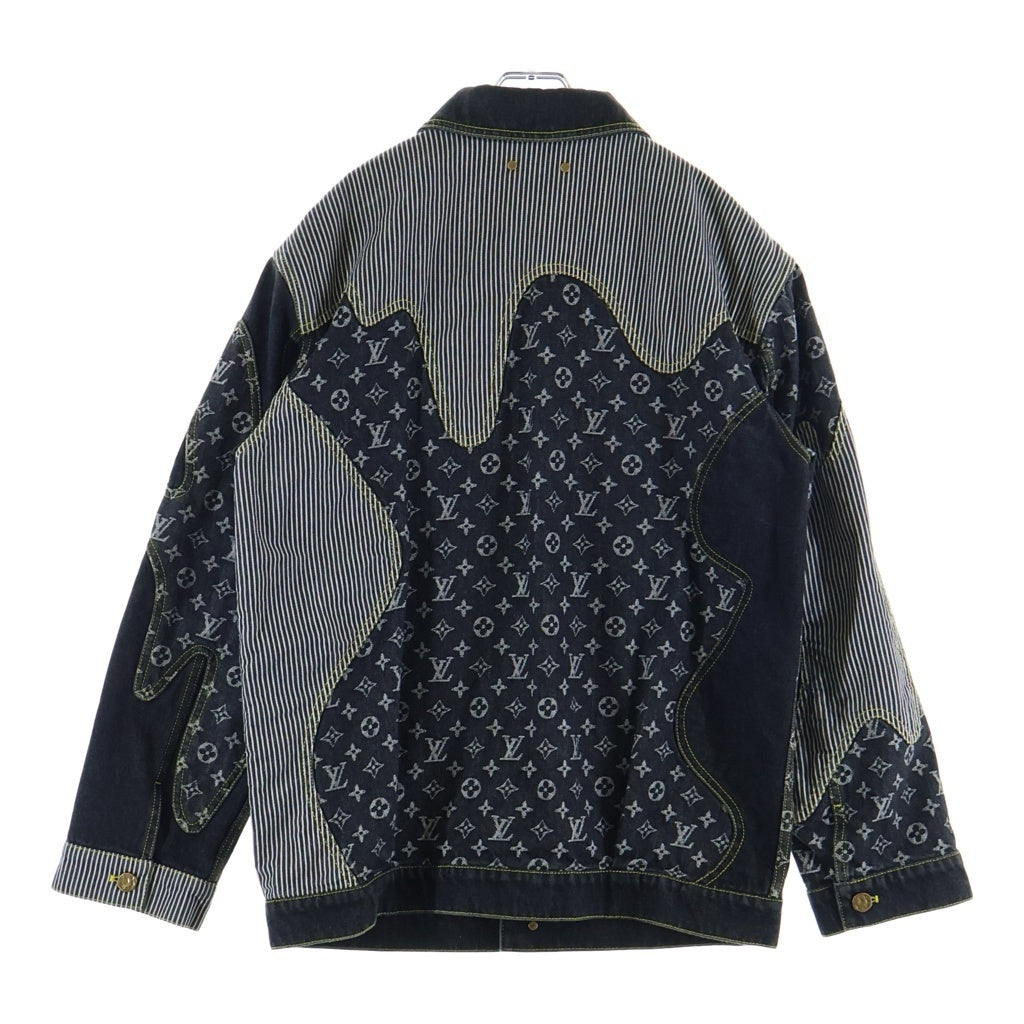 LOUIS VUITTON(ルイヴィトン) ×NIGO 22SS モノグラムデニム ジージャン デニムジャケット ブラック #48 RM221M UZD HMA20E