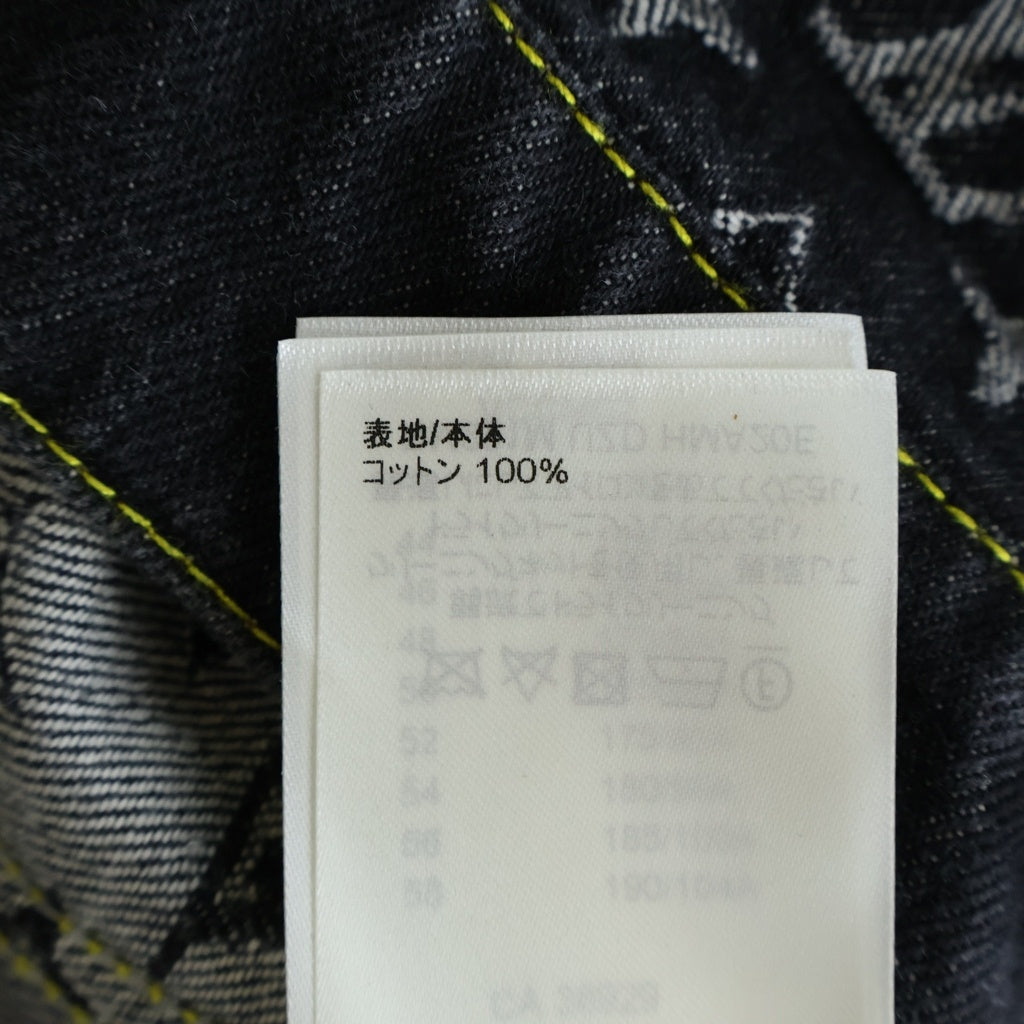 LOUIS VUITTON(ルイヴィトン) ×NIGO 22SS モノグラムデニム ジージャン デニムジャケット ブラック #48 RM221M UZD HMA20E
