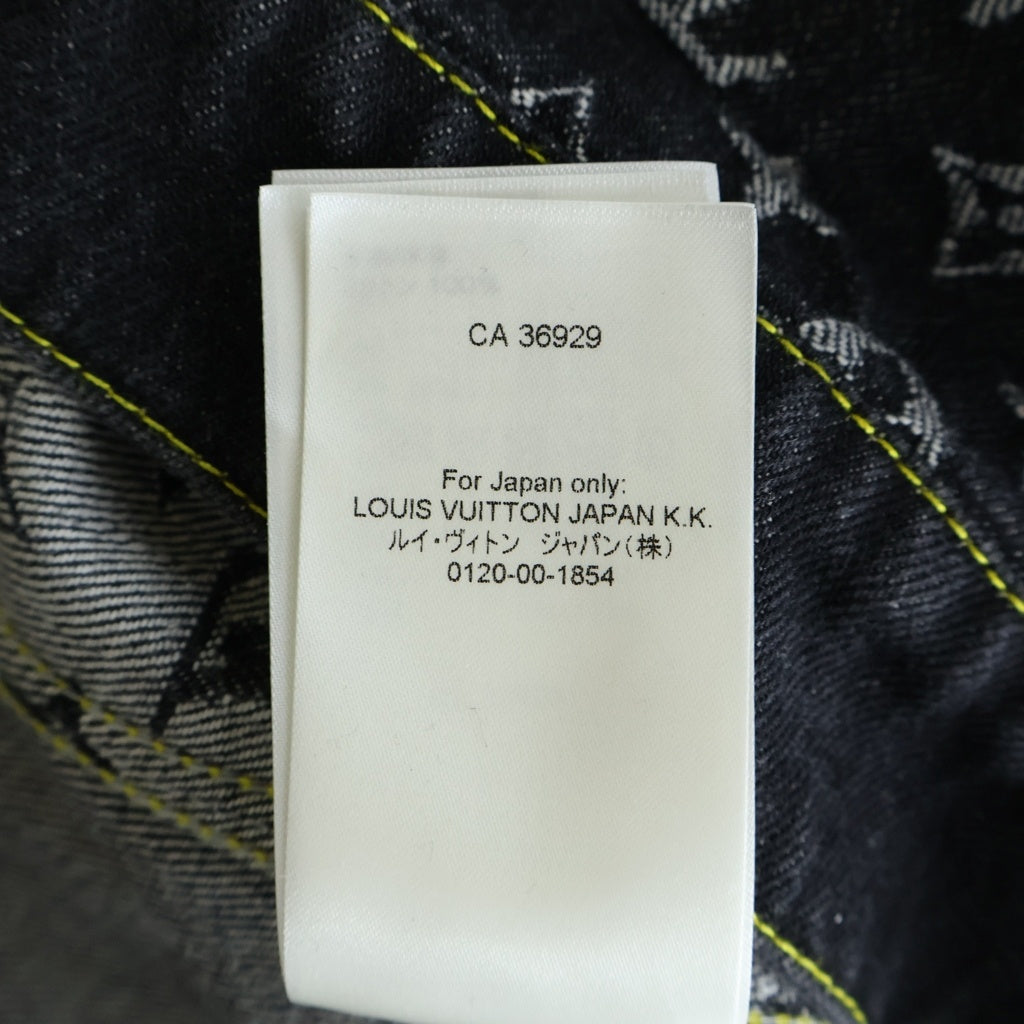LOUIS VUITTON(ルイヴィトン) ×NIGO 22SS モノグラムデニム ジージャン デニムジャケット ブラック #48 RM221M UZD HMA20E