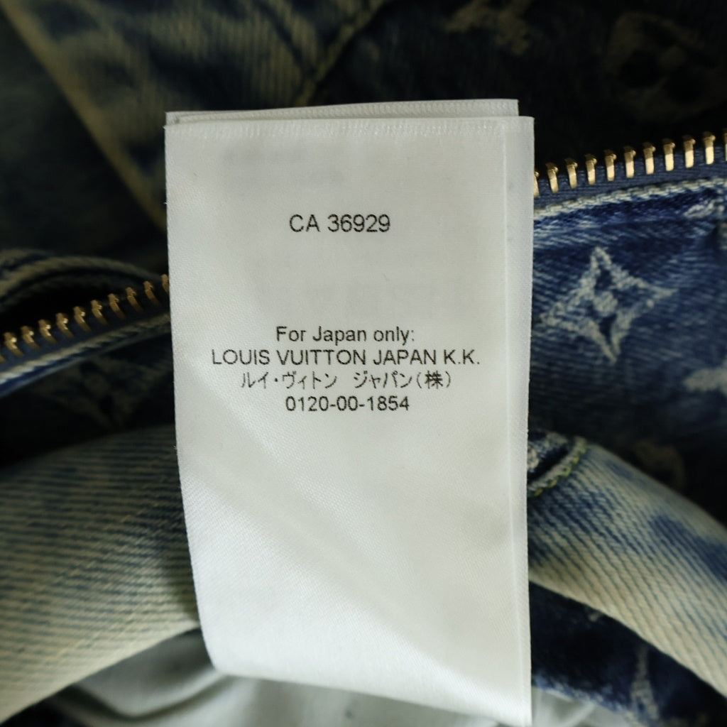 LOUIS VUITTON(ルイヴィトン) ×NIGO 22SS モノグラム パッチワーク ジップアップ フーデッドデニムジャケット ニゴー インディゴ RM221M UZD HMA16E