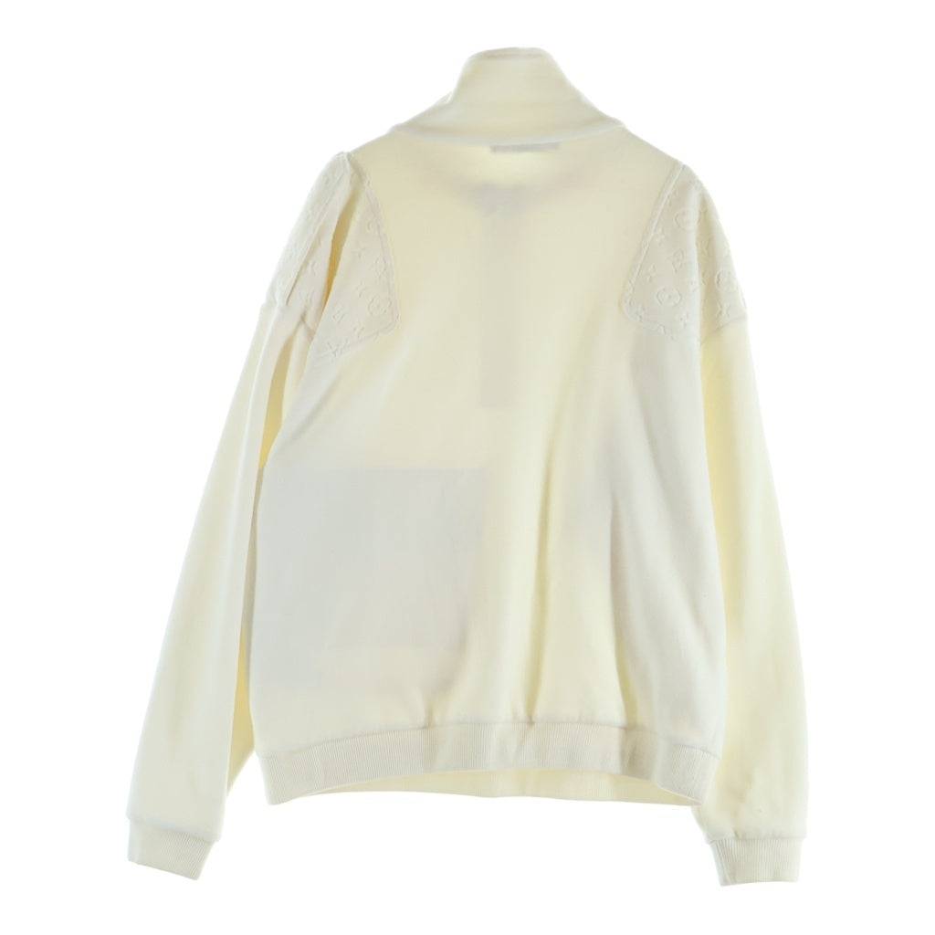 LOUIS VUITTON(ルイヴィトン) 19SS ベロア マルチポケット ハーフジップブルゾン ハーフジップスウェット アイボリー #XS RM191 JZA HGY82W