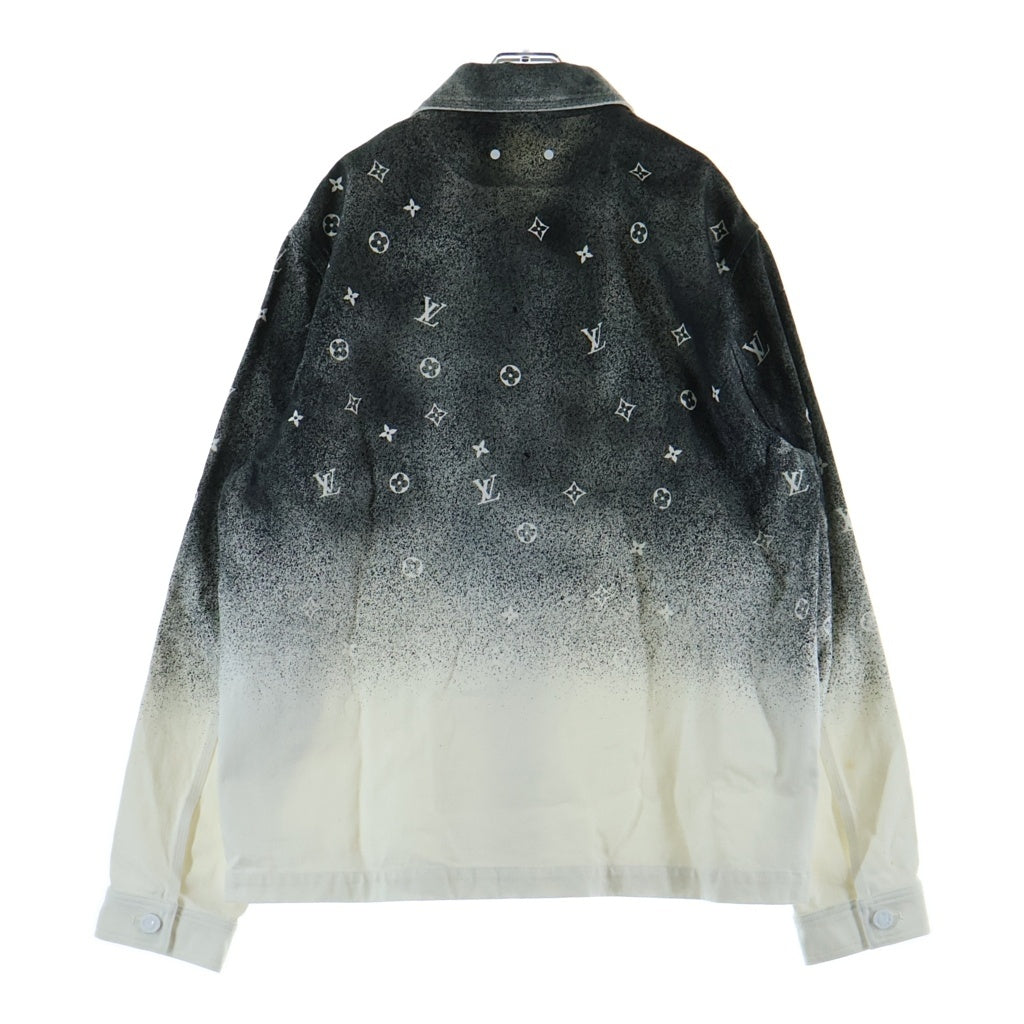 LOUIS VUITTON(ルイヴィトン) 21AW モノグラム グラデーション ワーク デニム ジャケット コットン グレー/ホワイト RM212Q QYZ HLS09W