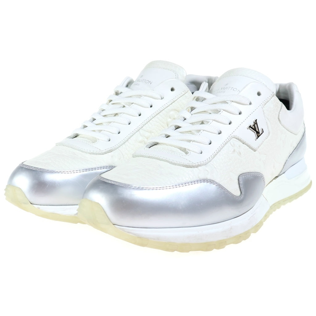 LOUIS VUITTON(ルイヴィトン) Run Away Line Sneaker ランアウェイライン モノグラムエンボス ローカットスニーカー レザー ホワイト 1A9FEW