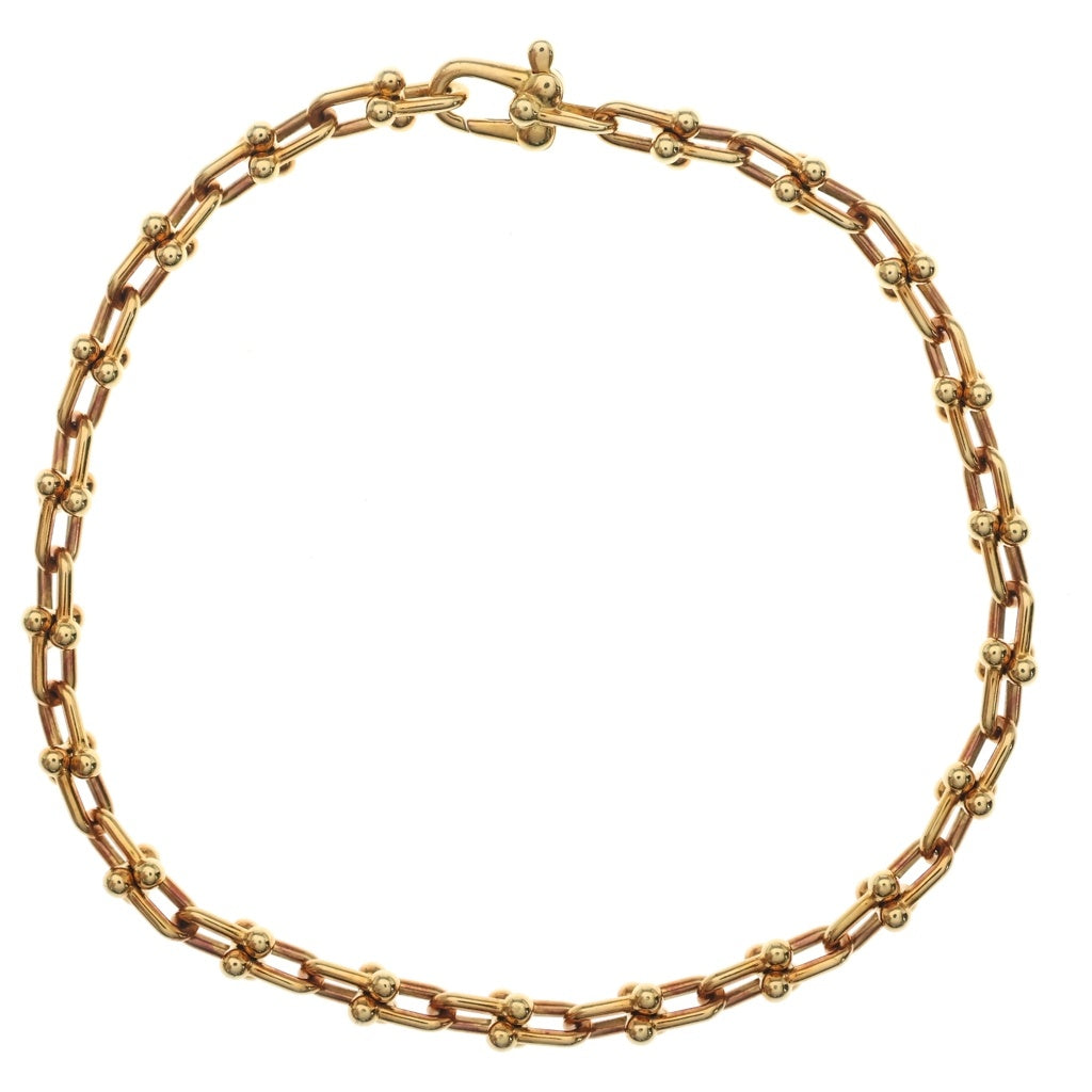 TIFFANY & Co.(ティファニー) Hardwear Micro Link Bracelet ハードウェア マイクロリンク ブレスレット ラージ ローズゴールド 60416990 レディース