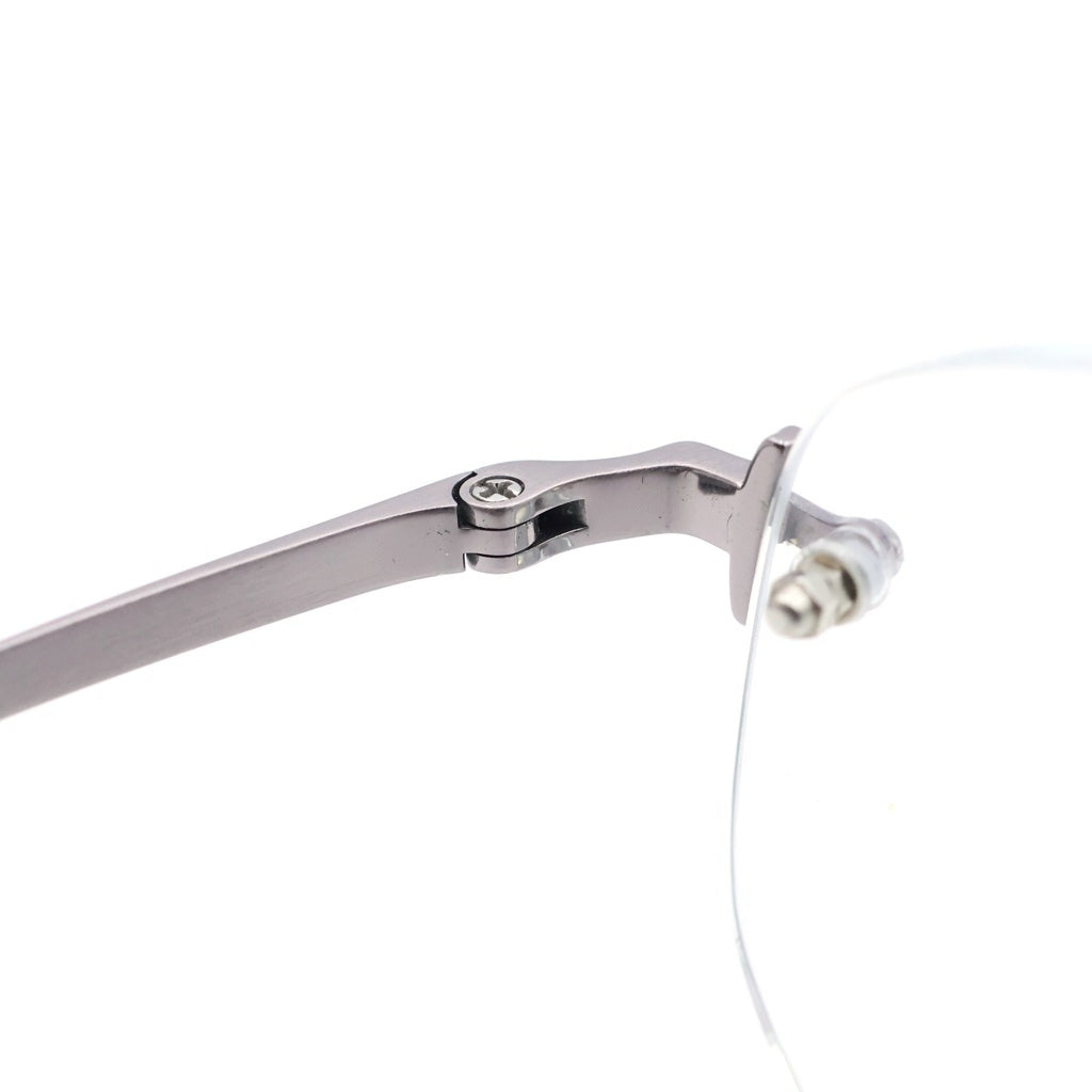 HERMES(エルメス) Selecta(セレクタ) 25SS スクエアシェイプ リムレス アイウェア メガネ 眼鏡 シルバー 87-5040-3 ※度入り レディース