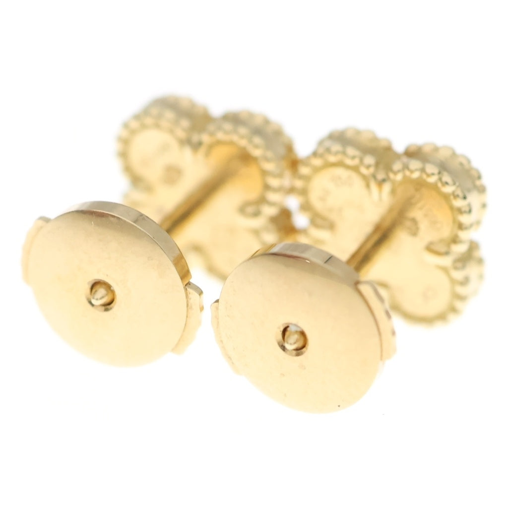 Van Cleef & Arpels(ヴァンクリーフアンドアーペル) スウィートアルハンブラ オニキス ピアス イエローゴールド Au750YG VCARA44900 レディース