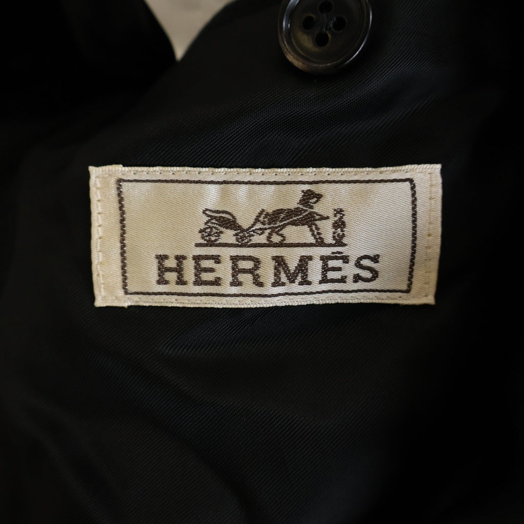 HERMES(エルメス) パッチポケット テーラードジャケット ブラック #48 G9631