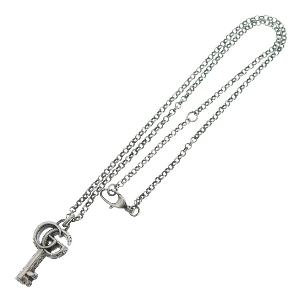 GUCCI(グッチ) ダブルG キーネックレス ペンダント チェーン シルバー SV925 レディース