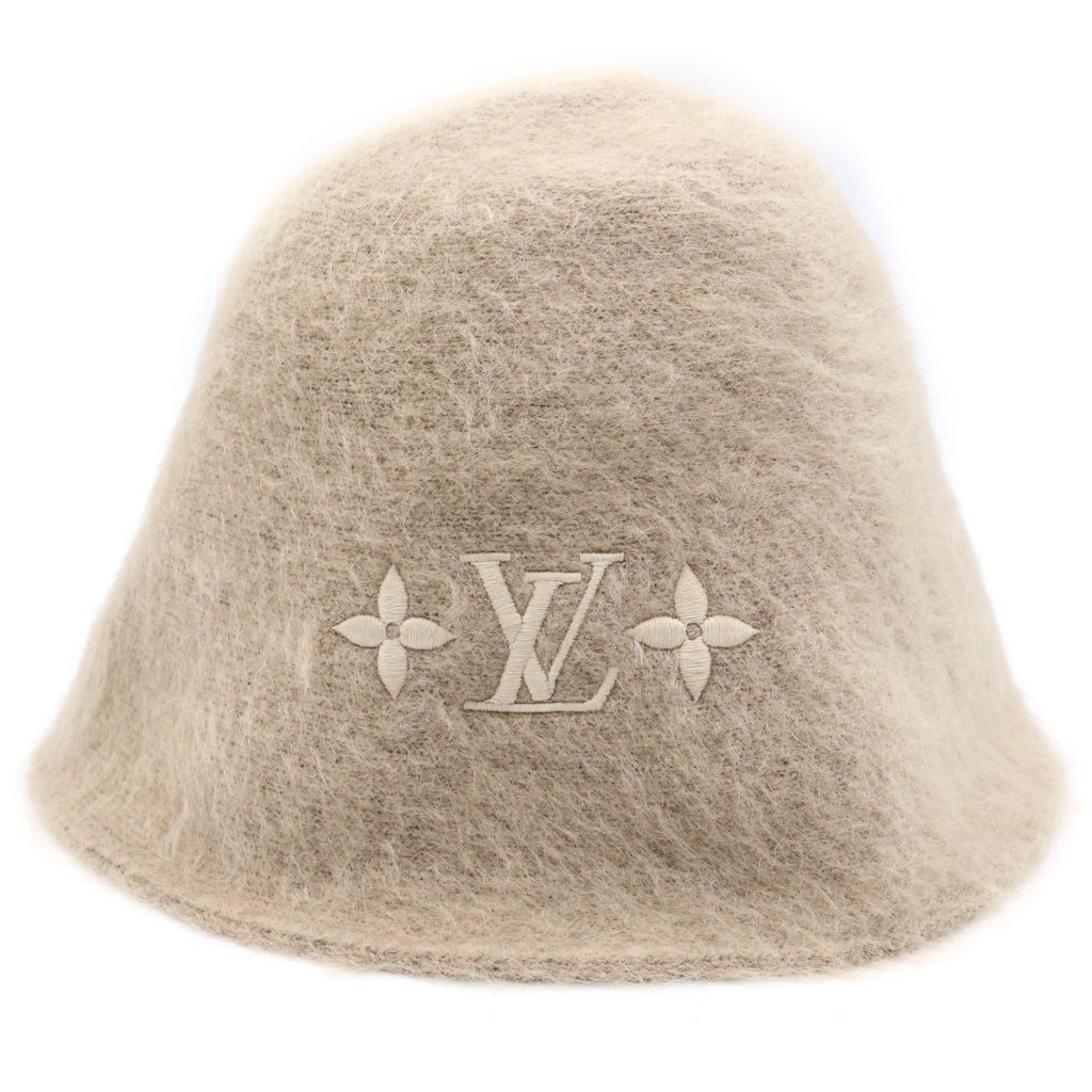 LOUIS VUITTON(ルイヴィトン) LVフラフィー バケットハット ベージュ ファー M1184S HF1255 レディース