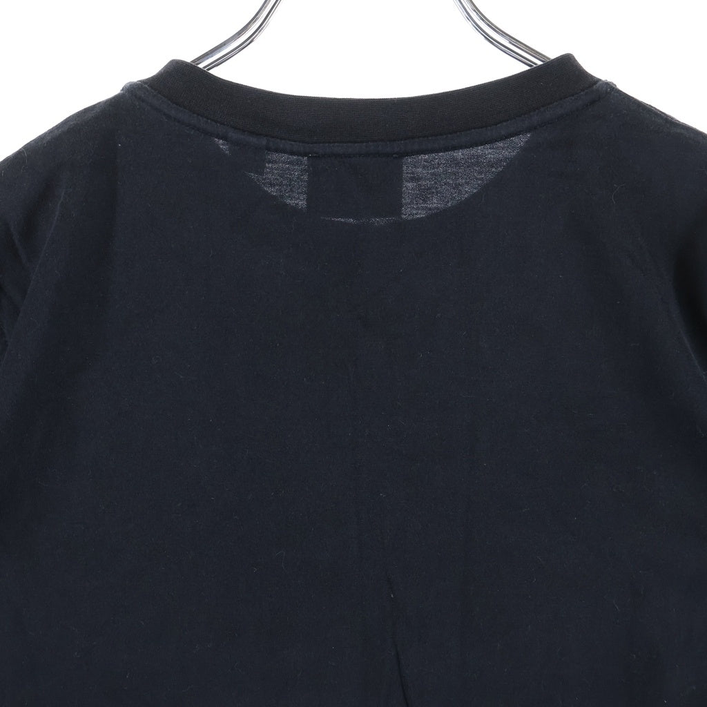 BURBERRY(バーバリー) ロゴプリント 半袖カットソー Tシャツ ブラック コットン レディース