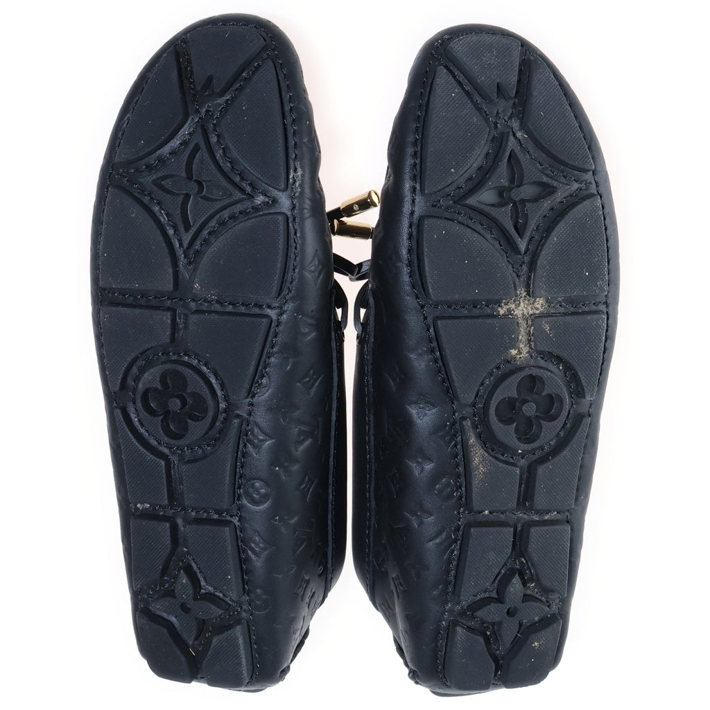 LOUIS VUITTON(ルイヴィトン) グロリア・ライン モカシン ブラック レザー 靴 FA0223 レディース