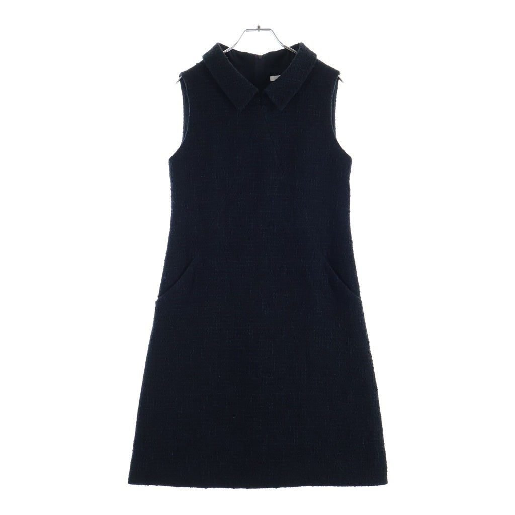 FOXEY(フォクシー) アメリ ノースリーブバックジップフレア ワンピース ネイビー ミッドナイト #38 43188-A000801KE レディース