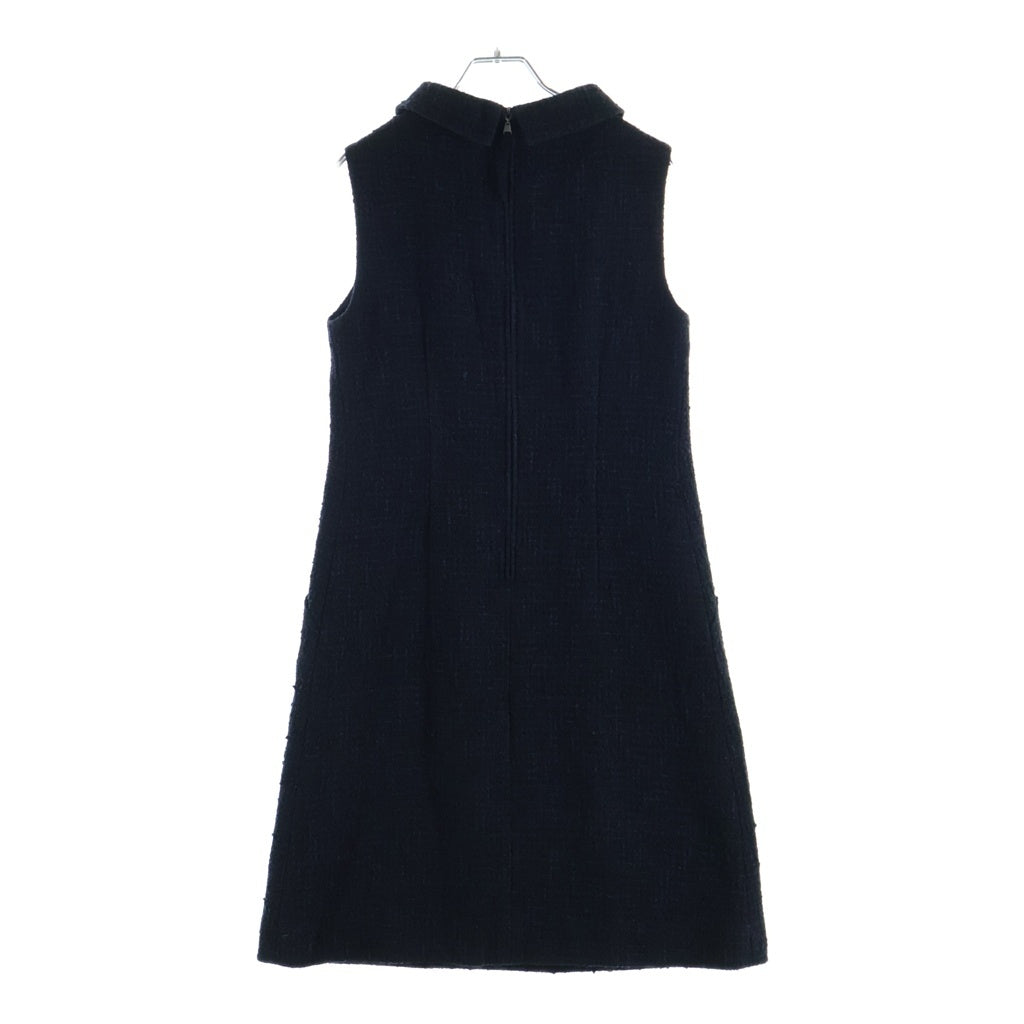 FOXEY(フォクシー) アメリ ノースリーブバックジップフレア ワンピース ネイビー ミッドナイト #38 43188-A000801KE レディース