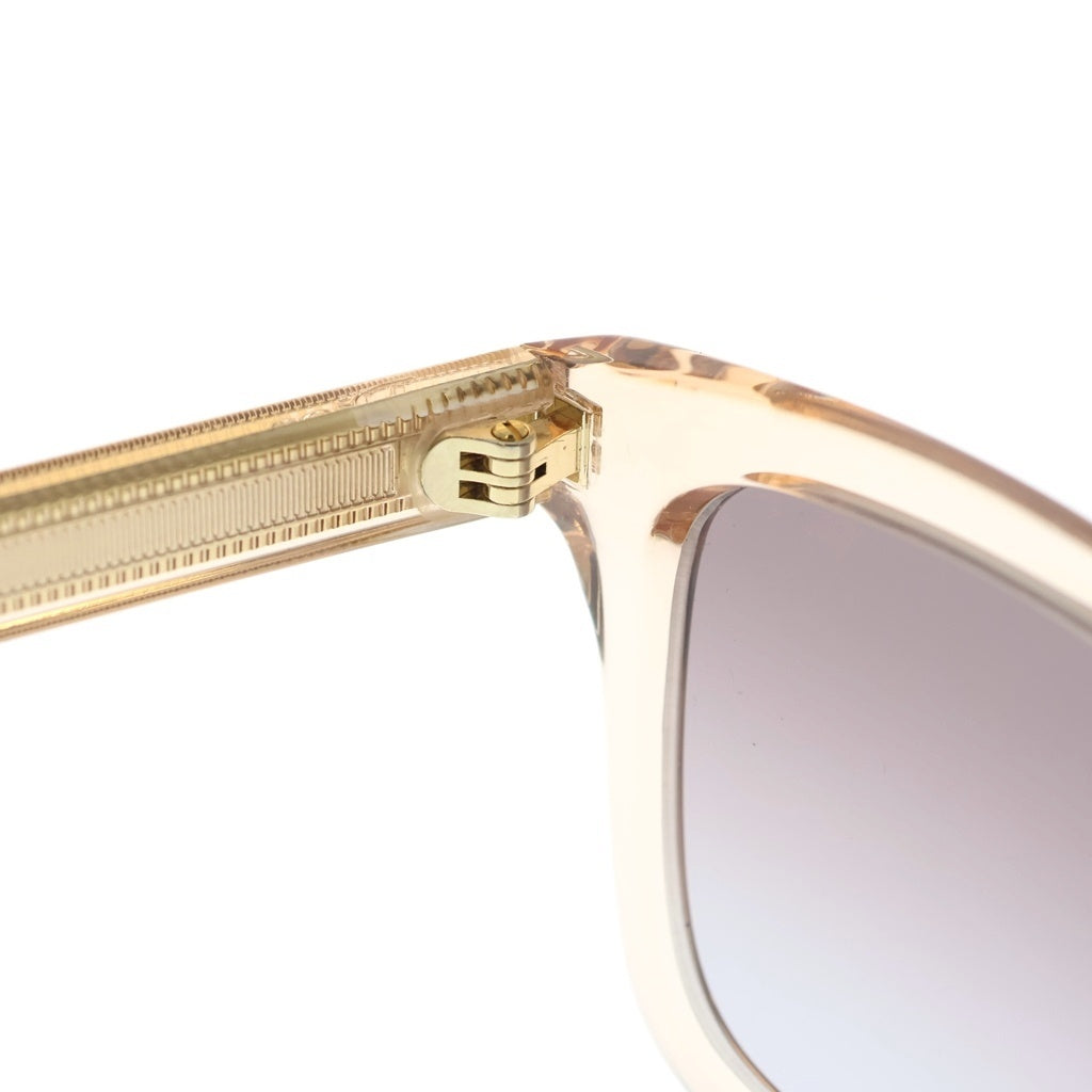 DIOR(ディオール) レキュタンギュラー クリアサングラス アイウェア ピンクベージュフレーム グラデーションレンズ セルロイド ゴールド金具