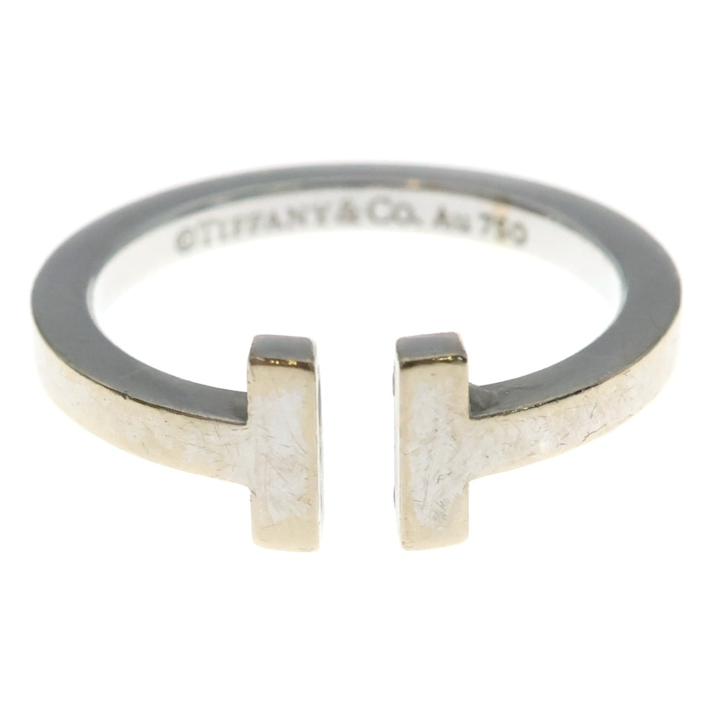 TIFFANY & Co.(ティファニー) Tスクエア リング ホワイトゴールド WG #23 レディース