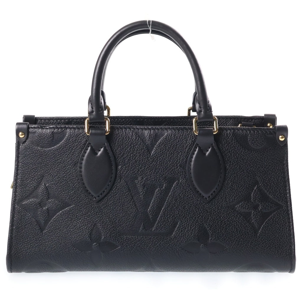 LOUIS VUITTON(ルイヴィトン) モノグラムアンプラント オンザゴーEW ハンドバッグ ブラック レザー RFID M23640 レディース