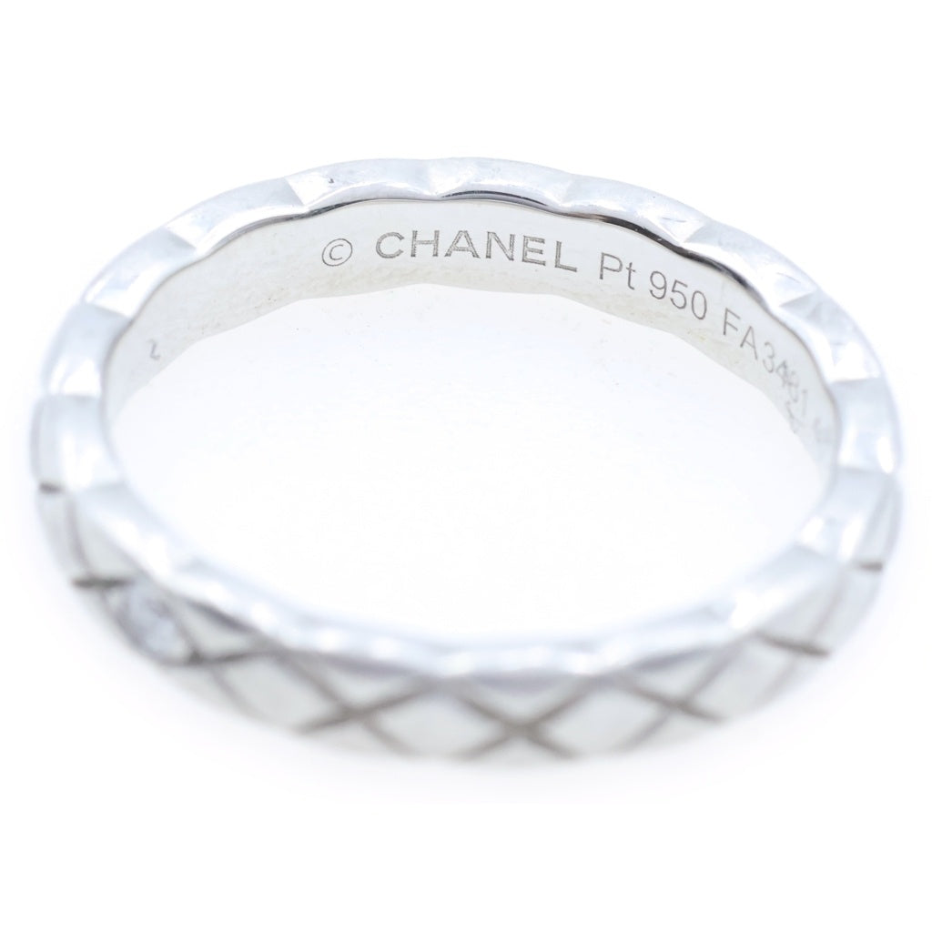 CHANEL(シャネル) ココクラッシュ ミニ リング 1PD ダイヤ Pt950 プラチナ 指輪 レディース