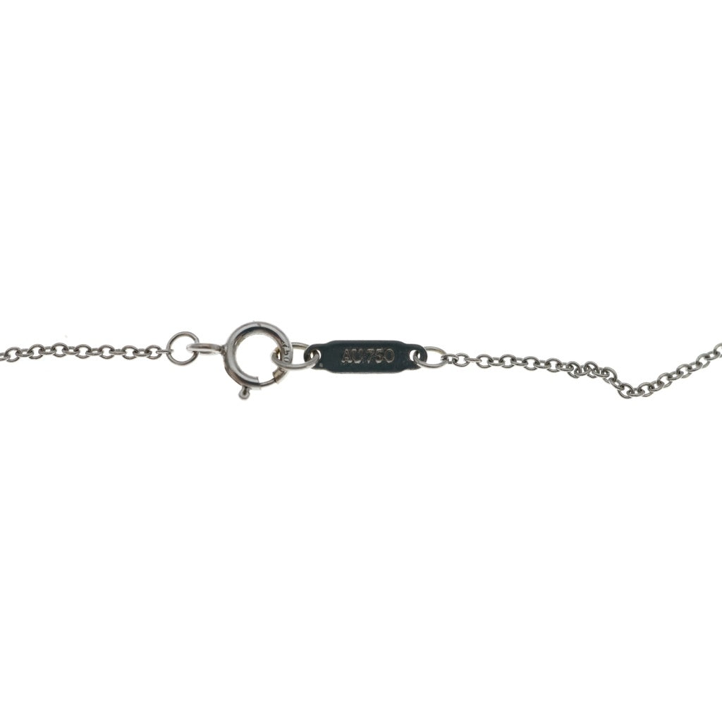TIFFANY & Co.(ティファニー) ハートキー ダイヤ ネックレス ペンダント チェーン ホワイトゴールド 750WG レディース