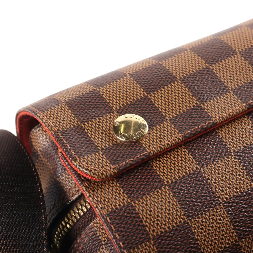 LOUIS VUITTON(ルイヴィトン) ダミエ ナヴィグリオ PVC レザー メッセンジャー ショルダーバッグ ブラウン N45255 レディース