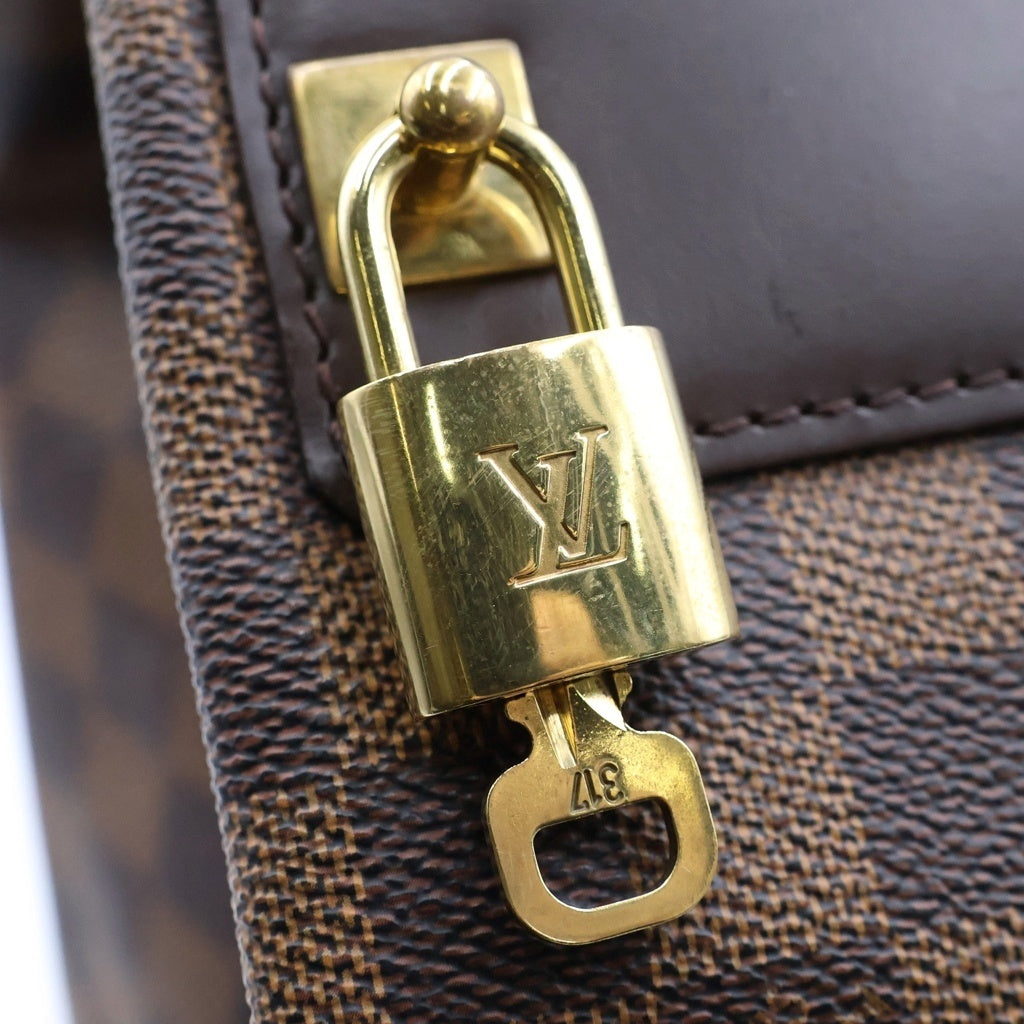 LOUIS VUITTON(ルイヴィトン) グリニッジPM ボストンバッグ ハンドバッグ ダミエ PVCレザー ブラウン N41165