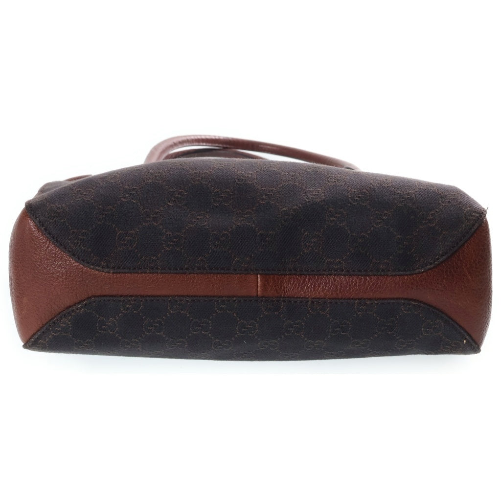 GUCCI(グッチ) ハンドバッグ トートバッグ GGキャンバス レザー ブラウン 101971 レディース