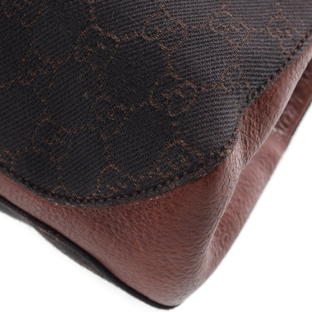 GUCCI(グッチ) ハンドバッグ トートバッグ GGキャンバス レザー ブラウン 101971 レディース