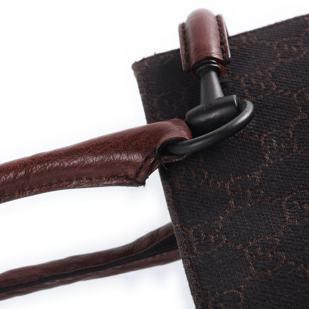 GUCCI(グッチ) ハンドバッグ トートバッグ GGキャンバス レザー ブラウン 101971 レディース