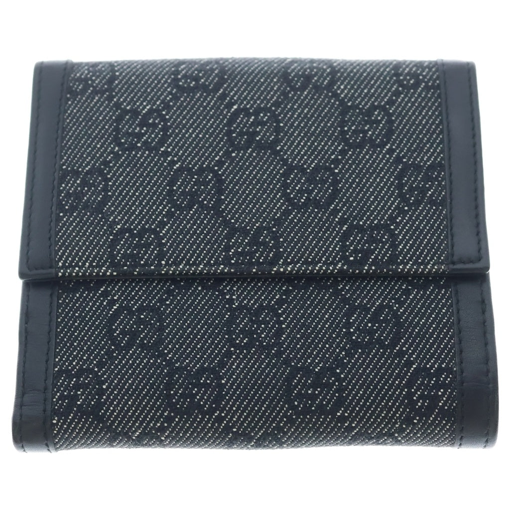 GUCCI(グッチ) ■ジャッキー 二つ折り財布 GGキャンバス グレー/ブラック キャンバス 92722 レディース