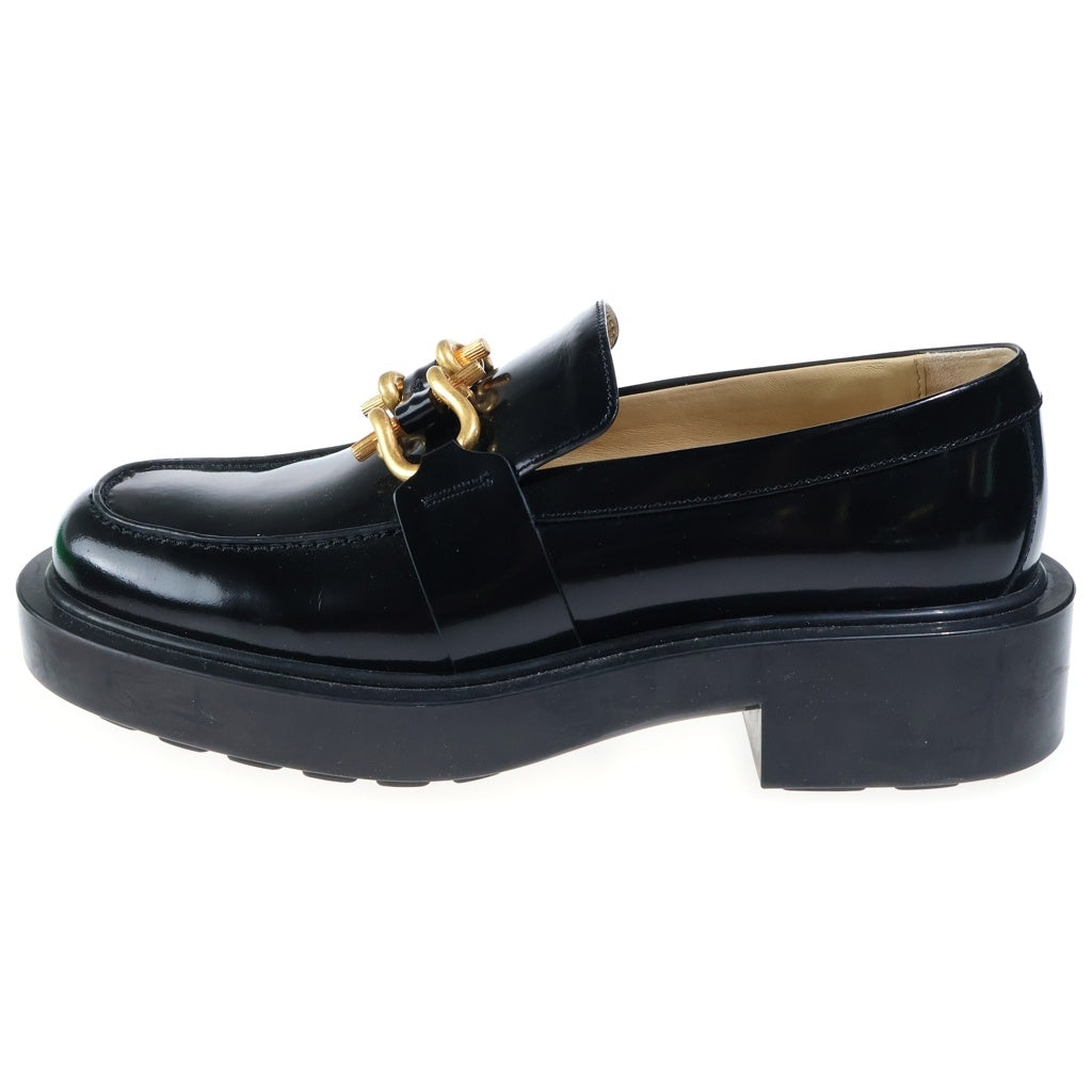 BOTTEGA VENETA(ボッテガヴェネタ) ムッシュ チャンキーソール レザー ビットローファー シューズ ブラック