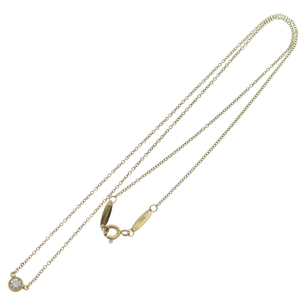 TIFFANY & Co.(ティファニー) バイザヤード ダイヤネックレス ペンダント チェーン 750YG レディース