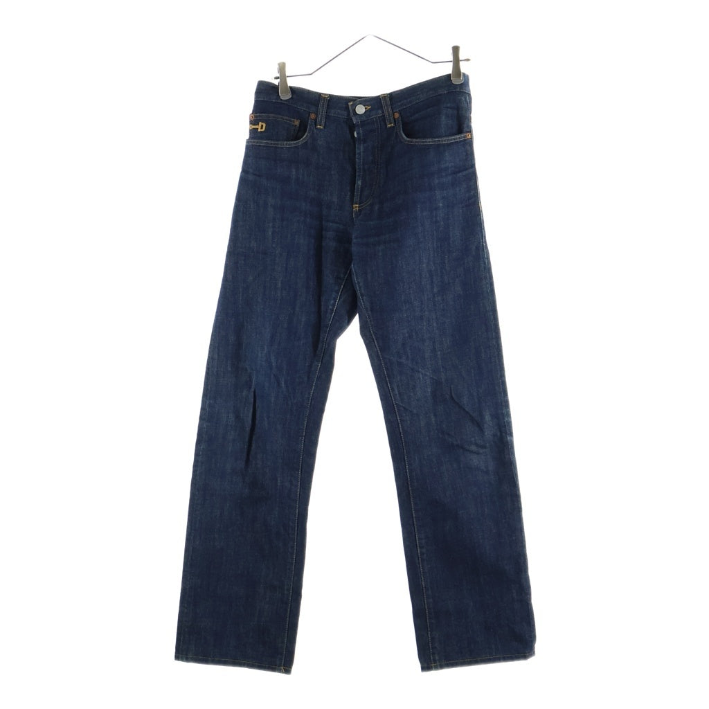 GUCCI(グッチ) 05SS ストレート デニム パンツ ジーンズ インディゴ 153185