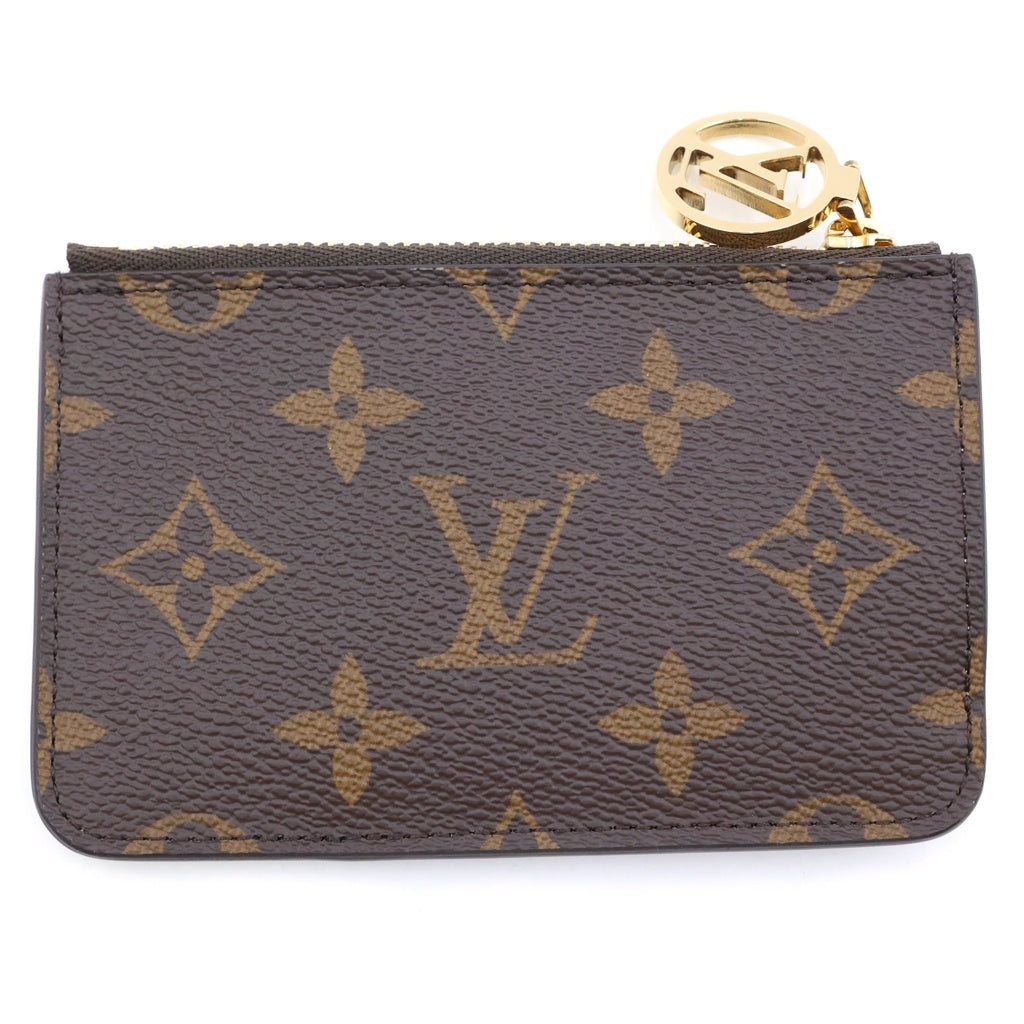 LOUIS VUITTON(ルイヴィトン) モノグラム ポルトカルトロミー カードケース フラグメントケース コインケース ライトグリーン×ブラウン レザー×PVC M82939 ゴールド金具 レディース