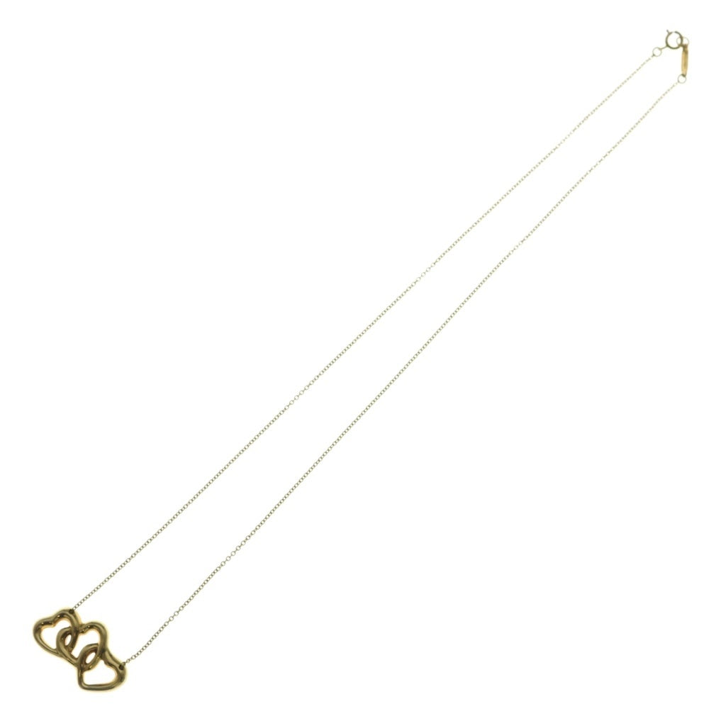 TIFFANY & Co.(ティファニー) トリプルハート ネックレス ペンダント チェーン イエローゴールド 750YG レディース