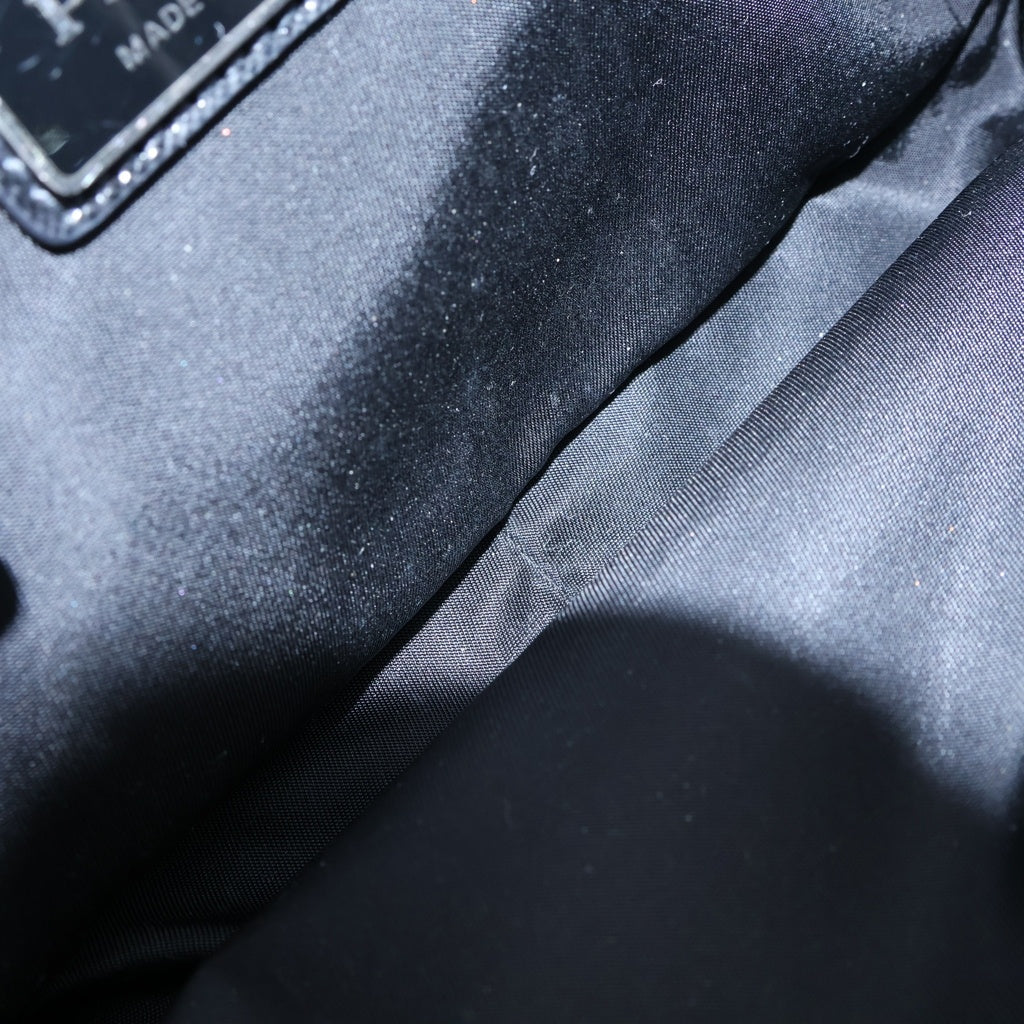 PRADA(プラダ) Re-Nylon TESSUTO MONTAGN ショルダーバッグ ウエストボディバッグ ブラック ナイロン サフィアーノ 2VL977 シルバー金具 レディース