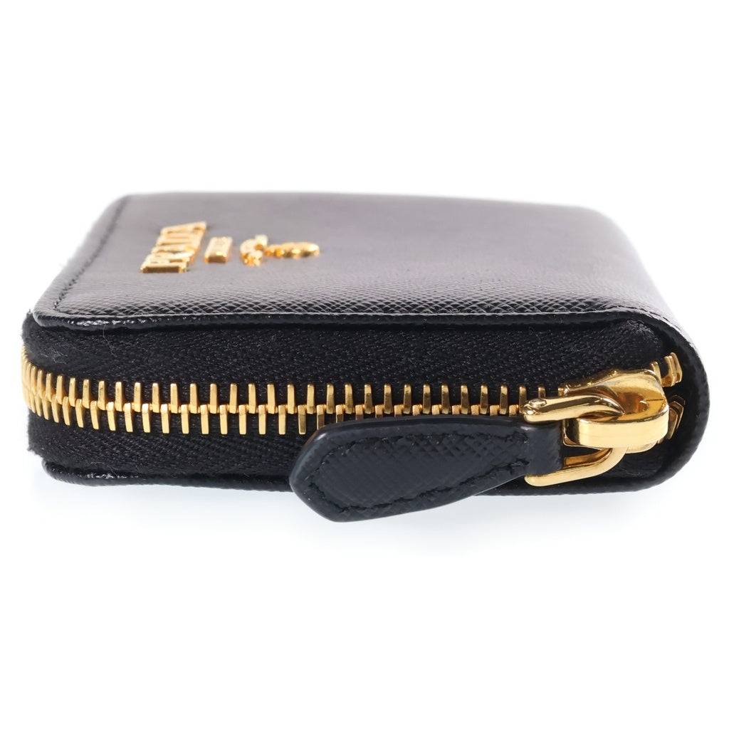 PRADA(プラダ) サフィアーノ ラウンドファスナー 財布 ブラック レザー 1MM268 レディース
