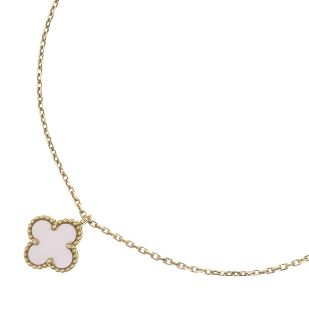 Van Cleef & Arpels(ヴァンクリーフアンドアーペル) スウィートアルハンブラ ネックレス ペンダント マザーオブパール K18イエローゴールド VCARF69100 レディース