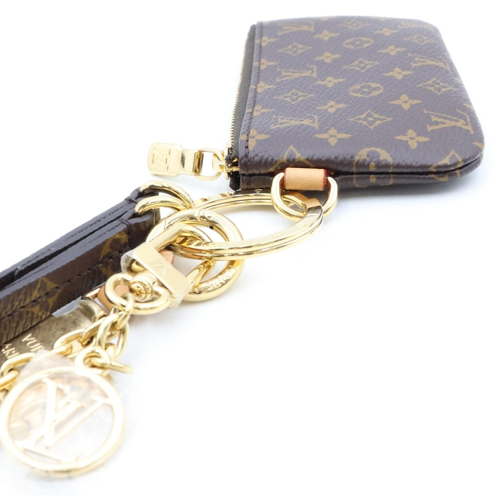 LOUIS VUITTON(ルイヴィトン) モノグラム フォン ホルダー バッグチャーム 小物入れ ブラウン PVCレザー M26898 ゴールド金具