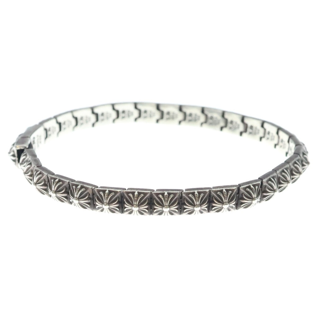 CHROME HEARTS(クロムハーツ) PYRAMID PLS LNK 1/4 ピラミッドプラス ブレスレット シルバー BCA179