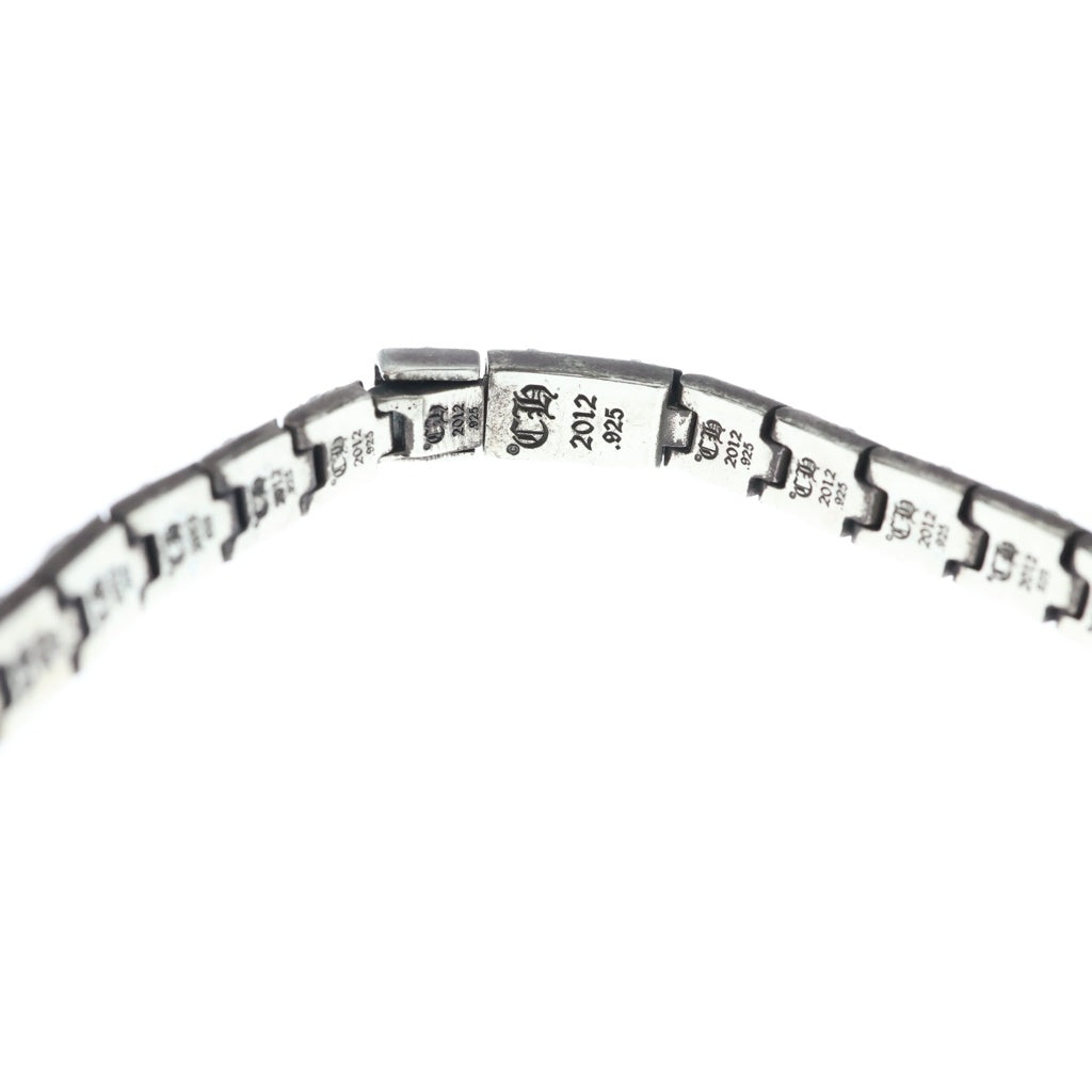 CHROME HEARTS(クロムハーツ) PYRAMID PLS LNK 1/4 ピラミッドプラス ブレスレット シルバー BCA179