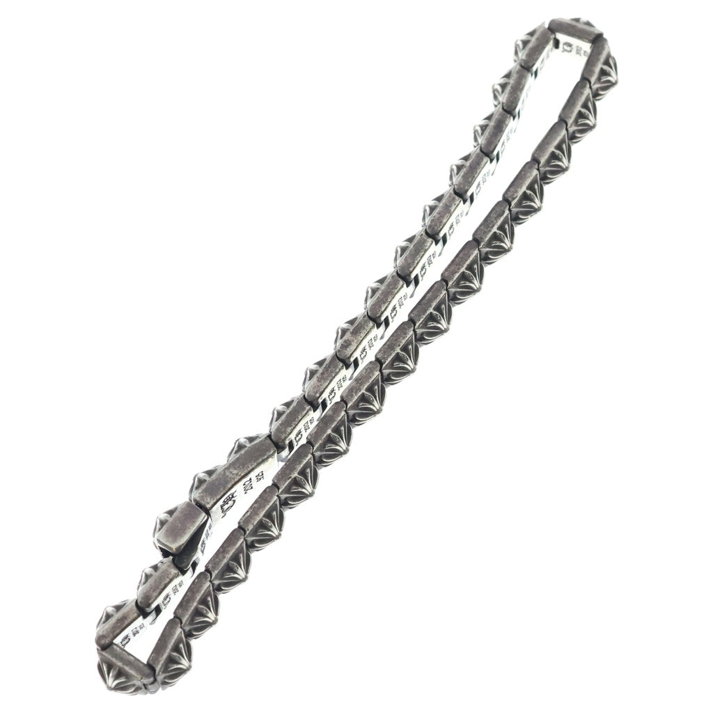 CHROME HEARTS(クロムハーツ) PYRAMID PLS LNK 1/4 ピラミッドプラス ブレスレット シルバー BCA179