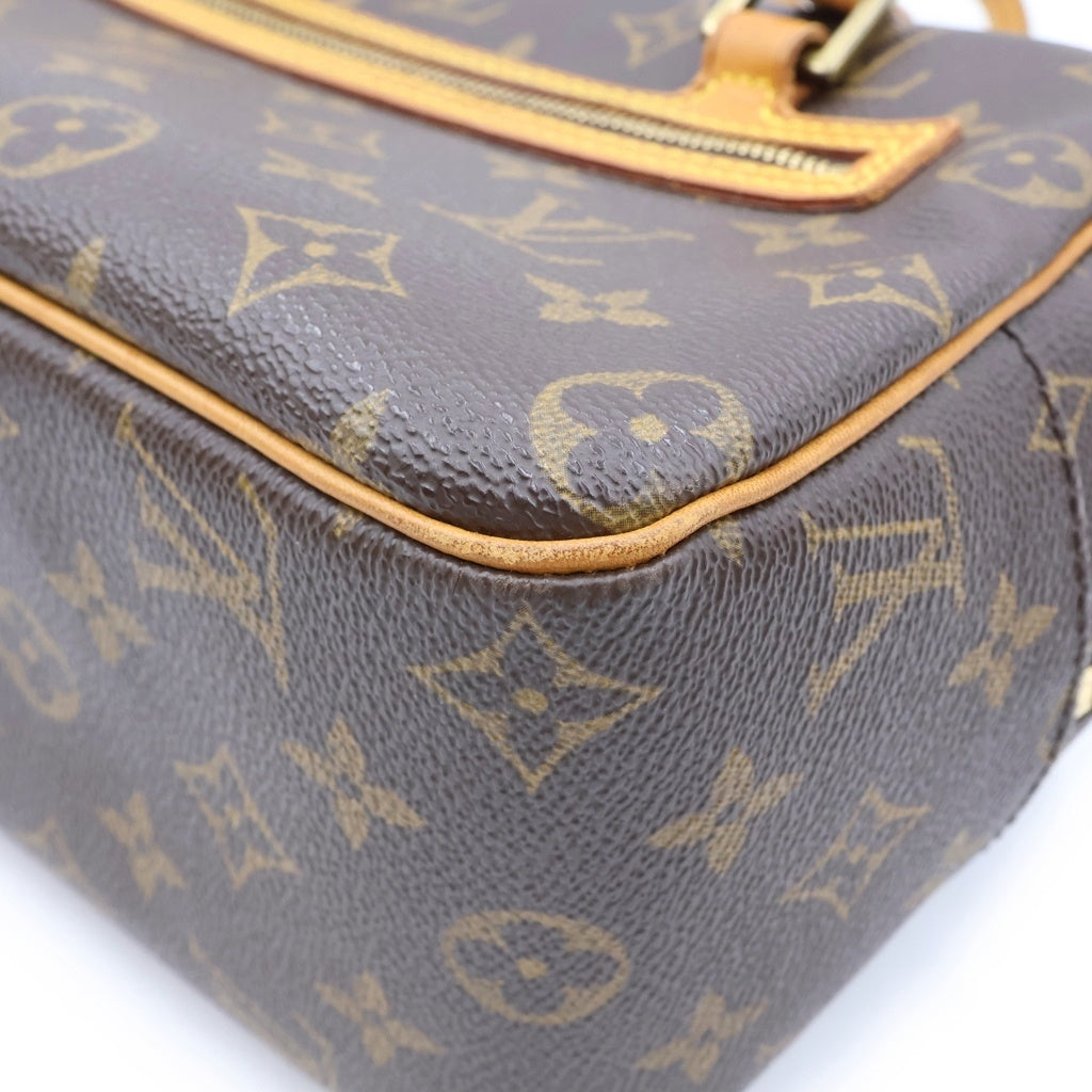 LOUIS VUITTON(ルイヴィトン) モノグラム シテMM ショルダーバッグ 肩がけバッグ ブラウン PVCレザー M51182 ゴールド金具 レディース
