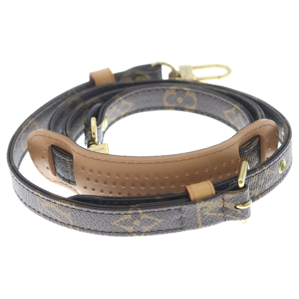 LOUIS VUITTON(ルイヴィトン) モノグラム ショルダーストラップ ブラウン レザー J52315 ゴールド金具