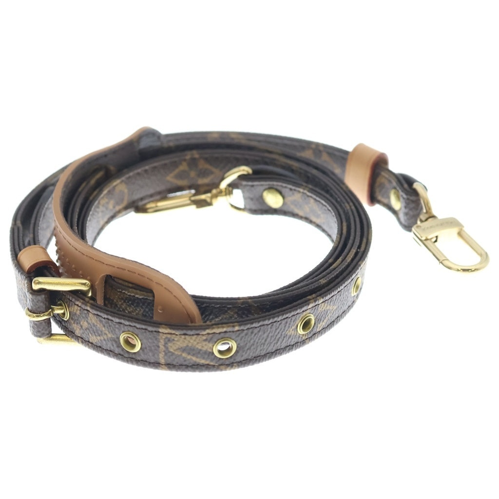 LOUIS VUITTON(ルイヴィトン) モノグラム ショルダーストラップ ブラウン レザー J52315 ゴールド金具