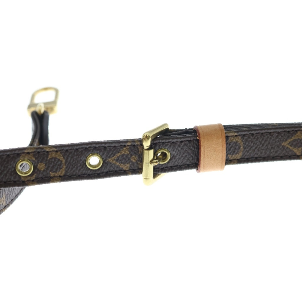LOUIS VUITTON(ルイヴィトン) モノグラム ショルダーストラップ ブラウン レザー J52315 ゴールド金具