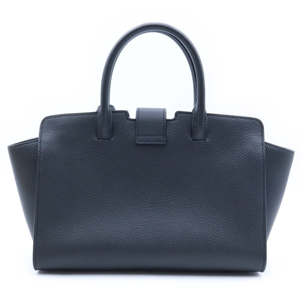 SAINT LAURENT PARIS(サンローランパリ) ベイビーダウンタウンカバス 2WAYハンドバッグ ショルダーバッグ ブラック レザー 635346 ゴールド金具 レディース
