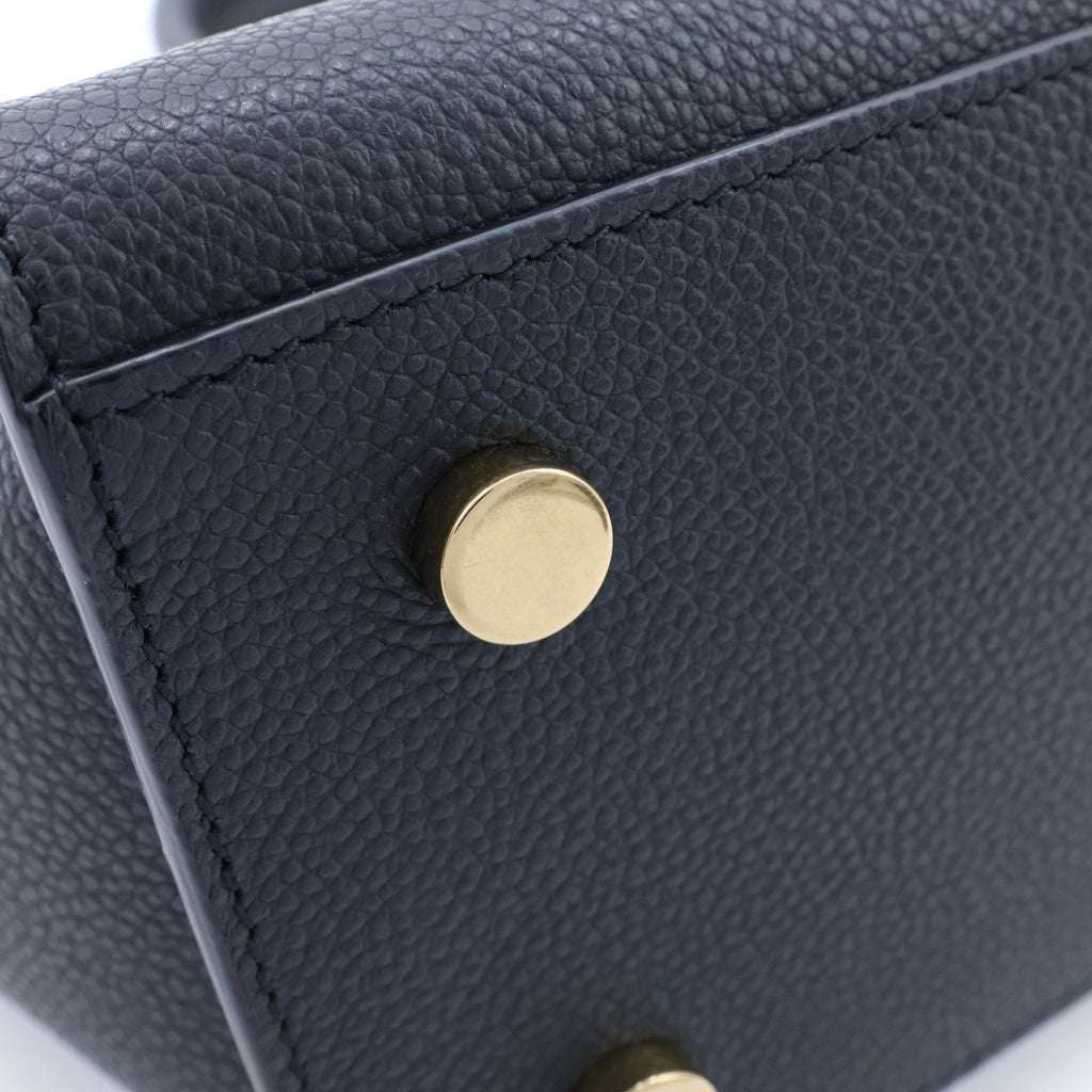 SAINT LAURENT PARIS(サンローランパリ) ベイビーダウンタウンカバス 2WAYハンドバッグ ショルダーバッグ ブラック レザー 635346 ゴールド金具 レディース