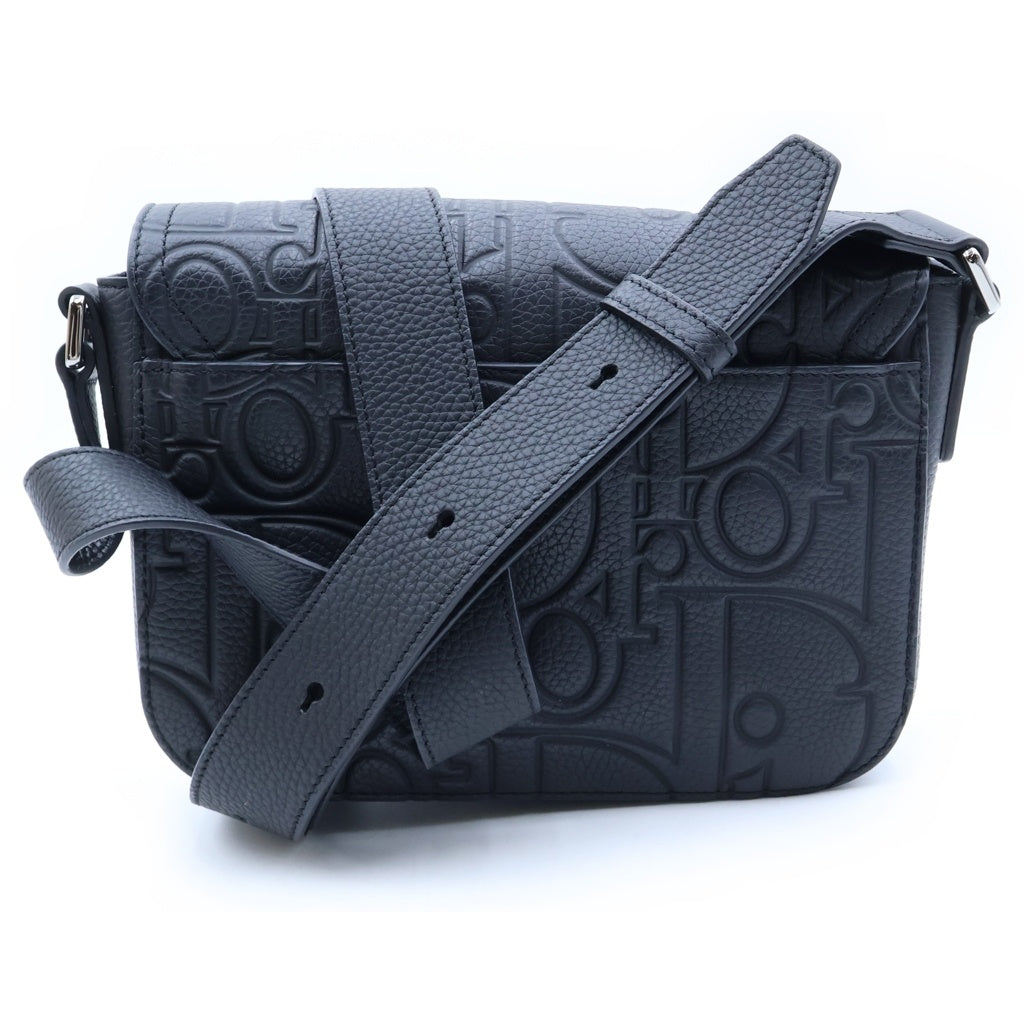 DIOR(ディオール) サドル メッセンジャー ショルダーバッグ スモール グラビティ オブリーク レザー ブラック 1ADPO049LLG レディース